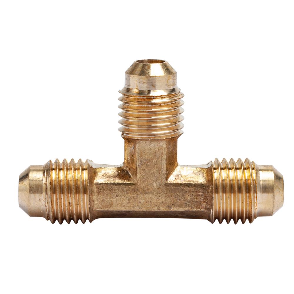 LTWFITTING 1/4 in. Brass Flare Tee Fitting (25Pack)HF44425 The Home