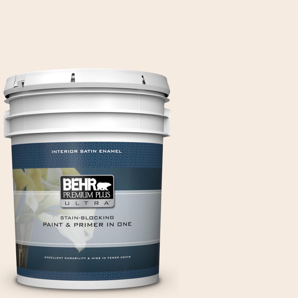 BEHR Premium Plus Ultra 5 gal. RDW15 Cotton Sheets Satin Enamel