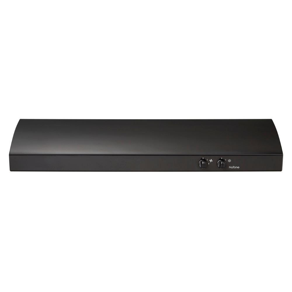 NuTone 30 in. 220 CFM Convertible Under the Cabinet Range Hood with Light in Black