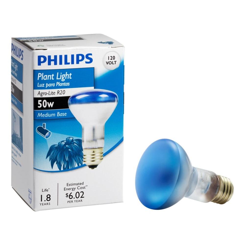 Philips 50Watt R20 Incandescent AgroLite Indoor Flood Grow Light Bulb