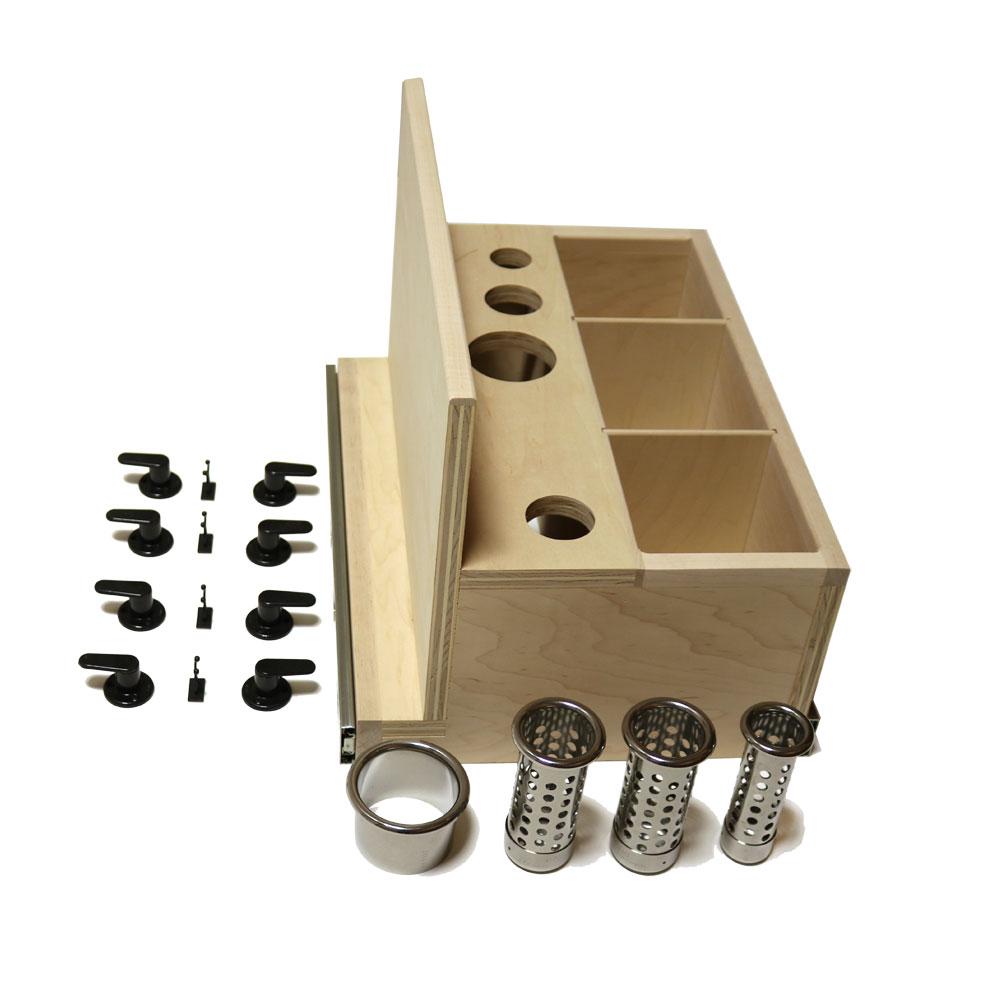 Pojjo 15 In Opening Pull Out Hair Appliance Storage System In