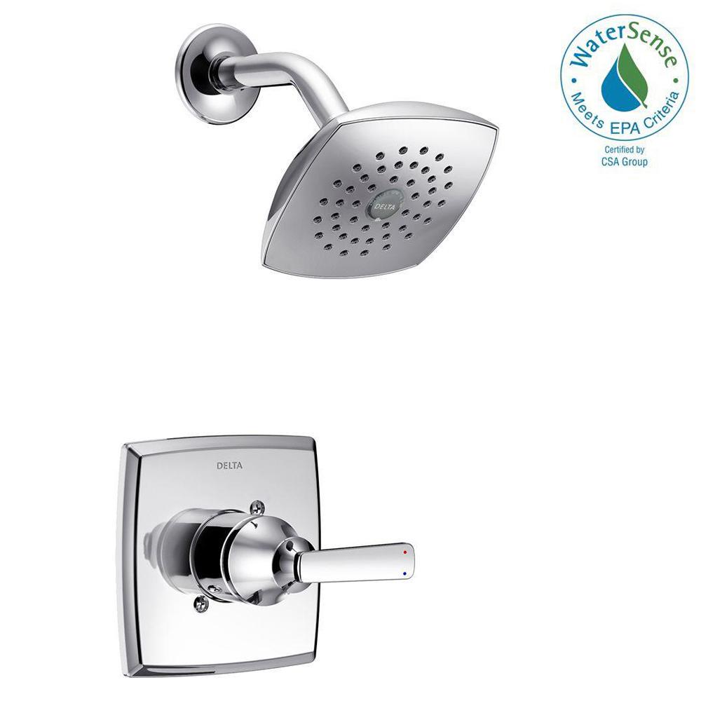 Delta Ashlyn 1Handle Pressure Balance Shower Faucet Trim Kit in Chrome