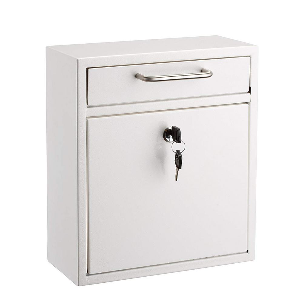 AdirOffice Medium Ultimate White Wall Mounted Mail Box-631-05-WHI - The ...