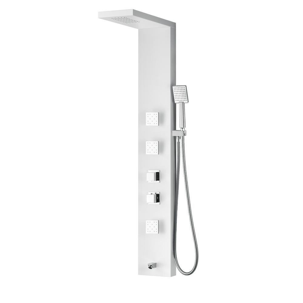 Anzzi Delta Series 56 In 3 Jetted Full Shower Panel System Anzzi Delta Series 56 In 3 Jetted Full