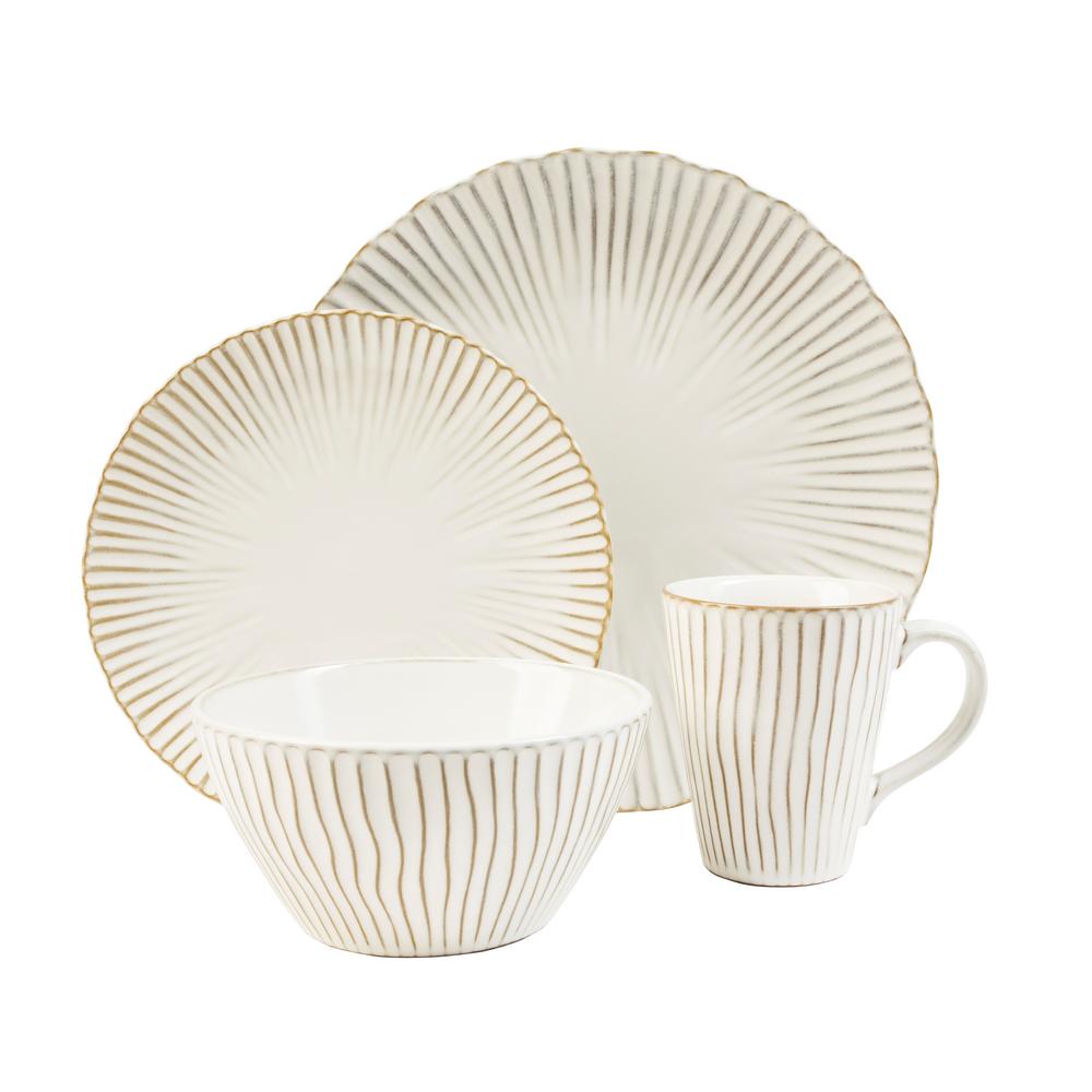 Sango Siterra White 16Piece Dinnerware Set 3714WH800ACV35 The Home Depot