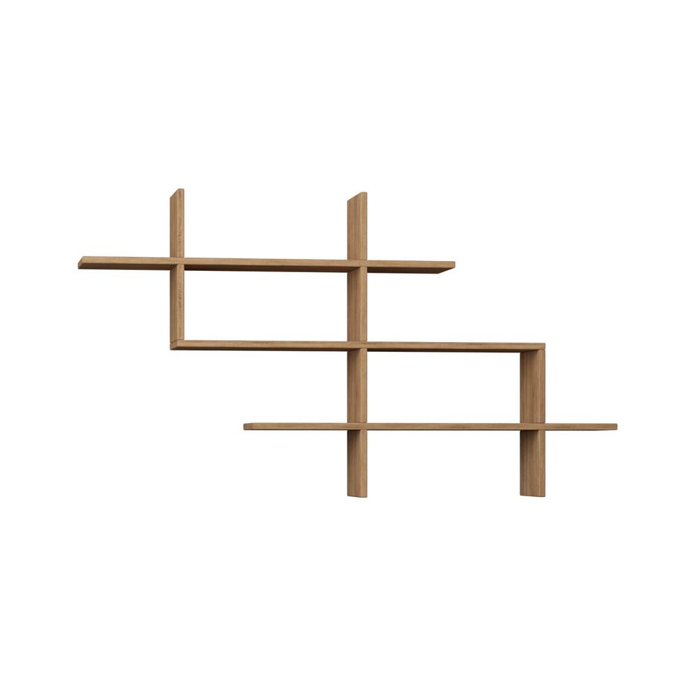 Ada Home Decor Warren Oak Mid Century Modern Wall Shelf Dcrw2044 Ada Home Decor Warren Oak Mid Century Modern Wall Shelf