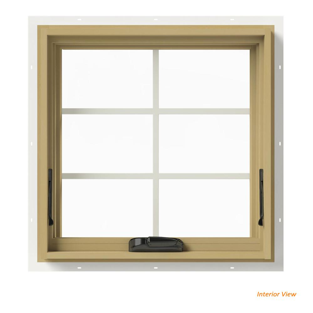 JELD WEN 24 In X 24 In W 2500 Series White Painted Clad Wood