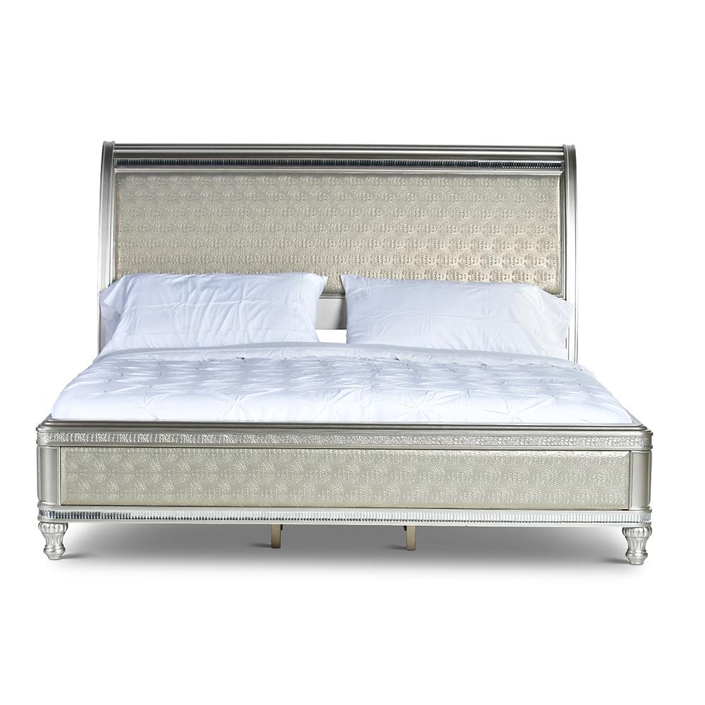 Steve Silver Midtown Faux Crocodile Queen Bed Re306ss Qbed