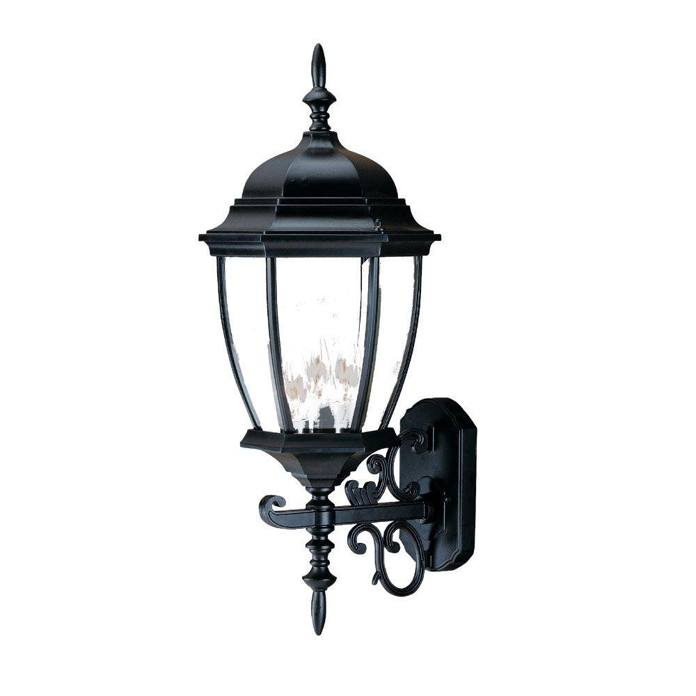 Acclaim Lighting Wexford Collection 3-Light Matte Black Outdoor Wall ...