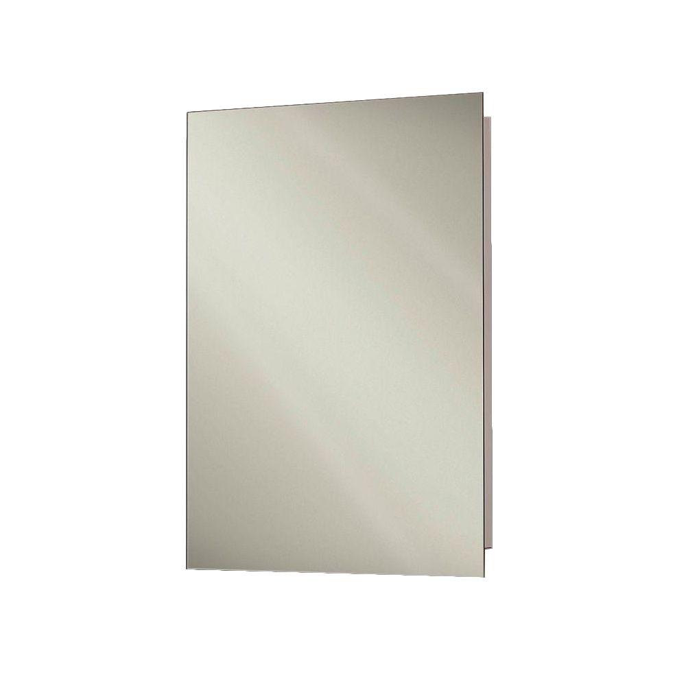 Pegasus 16 in. W x 20 in. H Frameless Stainless Steel Recessed Bathroom