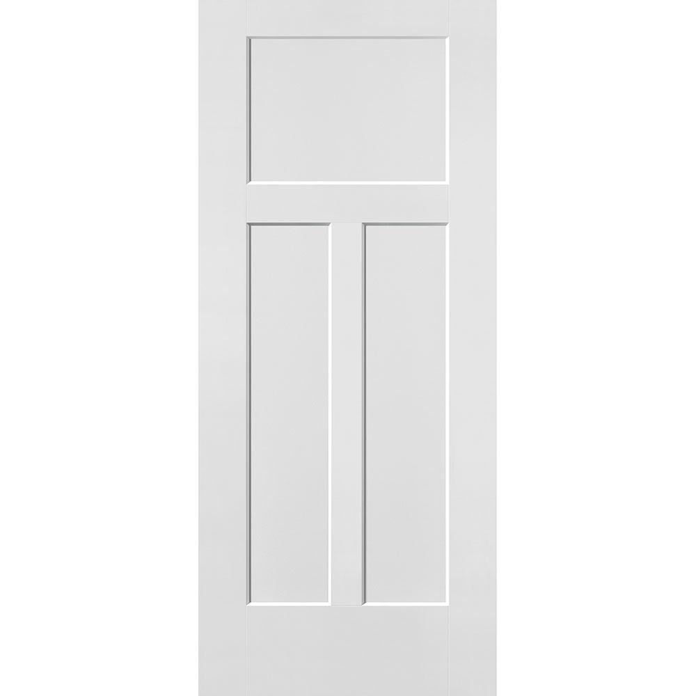 Masonite 36 in. x 80 in. Winslow Primed 3Panel Solid Core