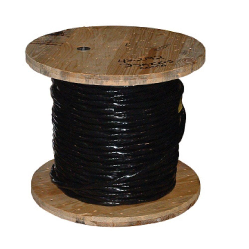2 0 Wire Electrical The Home Depot 2 0 Black Stranded Cu Simpull Thhn Wire