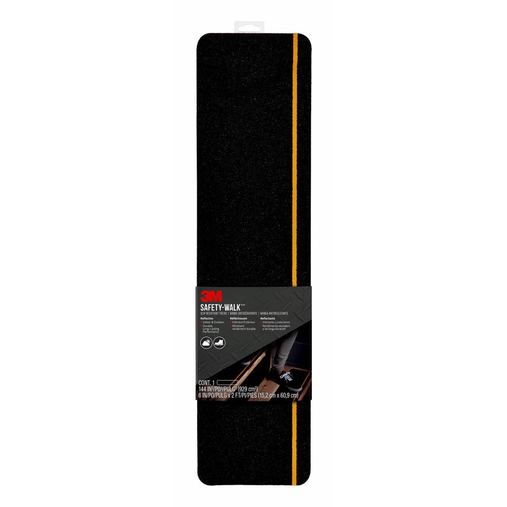 3M Safety-Walk Slip Resistant Tread Indoor//Outdoor Gray 6 Strips *Brand New*