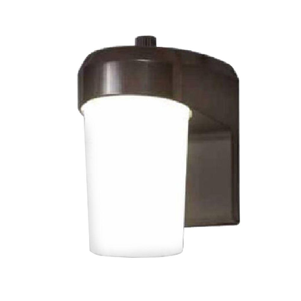 Halo Bronze Outdoor Integrated Led Entry And Patio Light With Dusk To Dawn Photocell Sensor