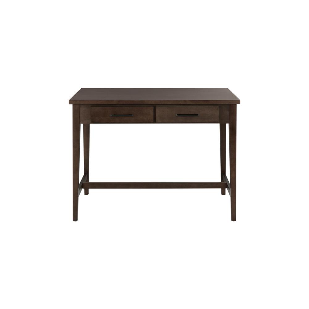 Home Decorators Collection 42 in. Rectangular Brown 2 Drawer Writing Desk with Built-In Storage was $299.0 now $179.4 (40.0% off)