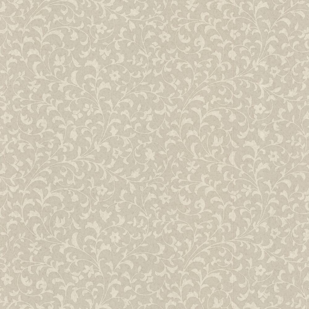 Mirage Emperor Taupe Scroll Print Wallpaper99168227 The Home Depot