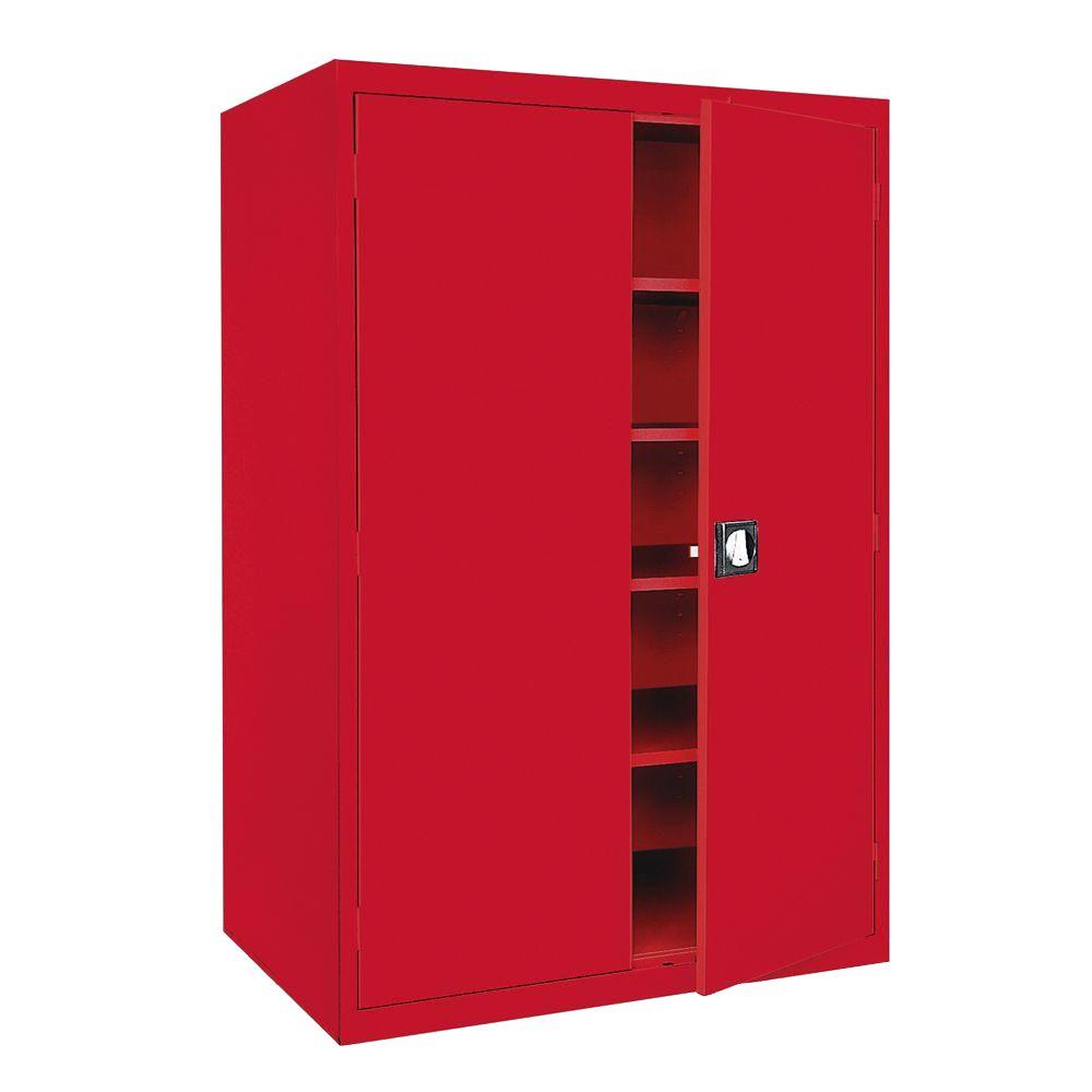 Red Steel Garage Cabinets Storage Systems Elite