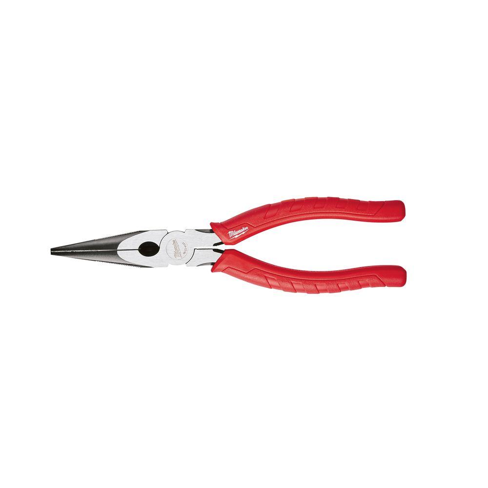 Milwaukee 8 in. Long Nose Pliers48226101 The Home Depot