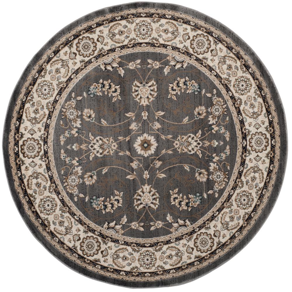Safavieh Lyndhurst Gray Cream 7 Ft X Round Area Rug
