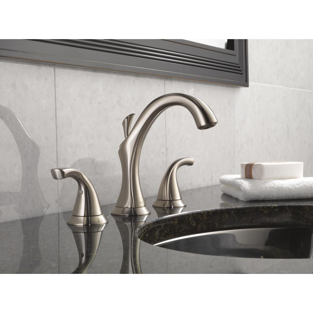 Delta Addison 8 In Widespread 2 Handle Bathroom Faucet With Metal Delta Addison 8 In Widespread 2 Handle