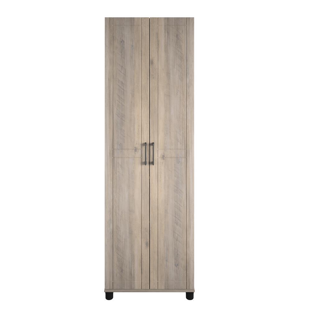 Ameriwood Home System Build Kai 24 In Gray Oak Utility Storage Cabinet Hd32780 The Home Depot