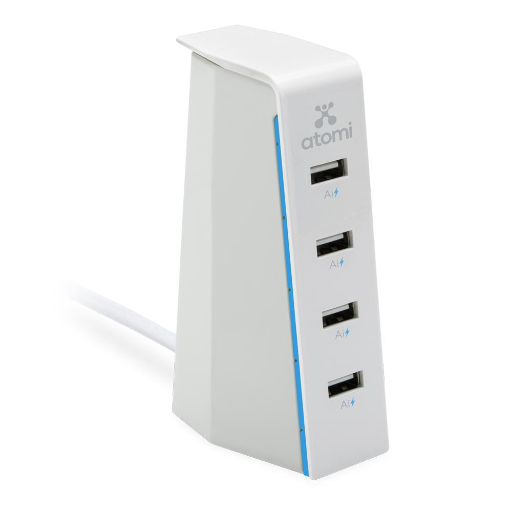 Charge Stand 30Watt 4Port USB Desktop ChargerAT1052 The Home Depot