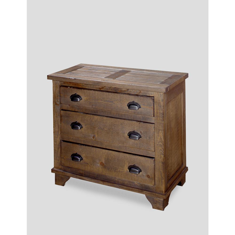 Progressive Furniture Camryn Pine Cone Industrial Chest A724 72p