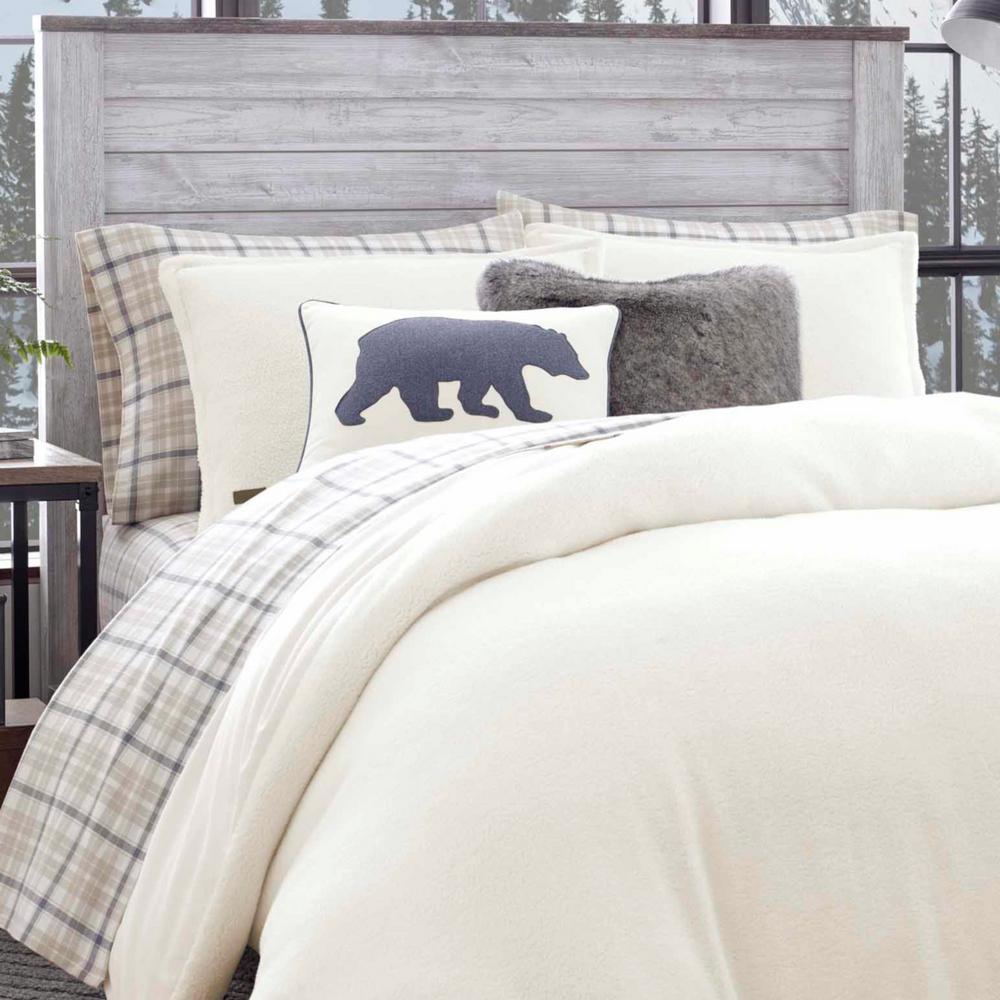 Eddie Bauer 2 Piece Cloud Peak Sherpa Twin Duvet Cover Set