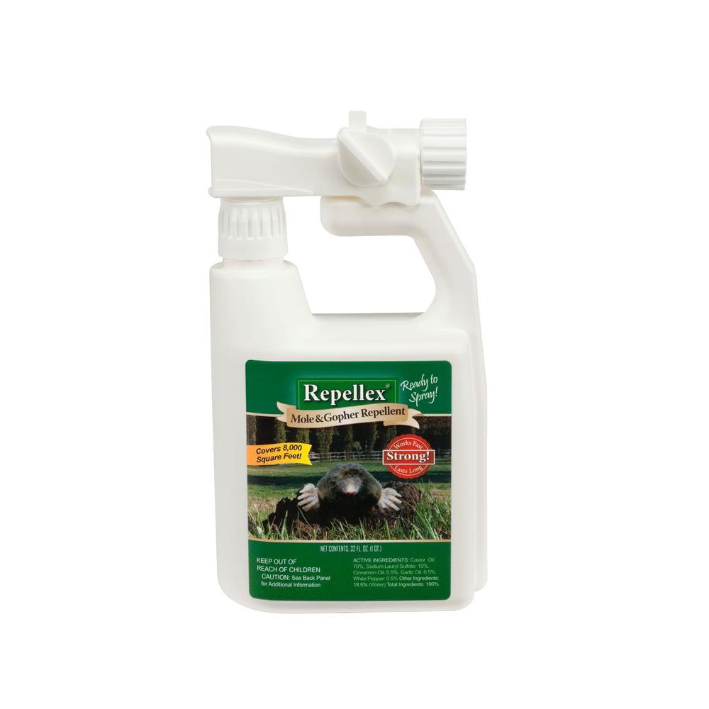 Repellex 32 oz. Ready-to-Use Mole Vole and Gopher Hose End Spray by Repellex