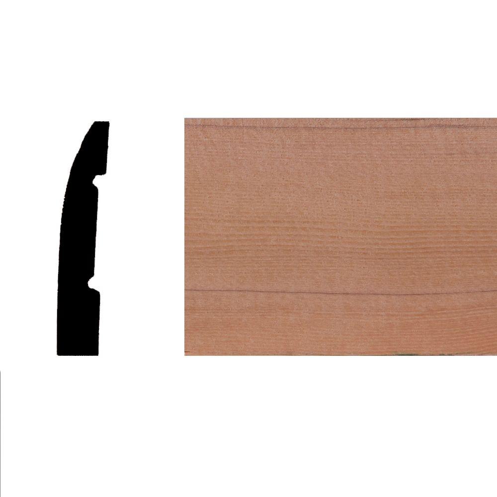 LWM726 7/16 in. x 21/4 in. Hemlock Wood Base MouldingHDH726 The
