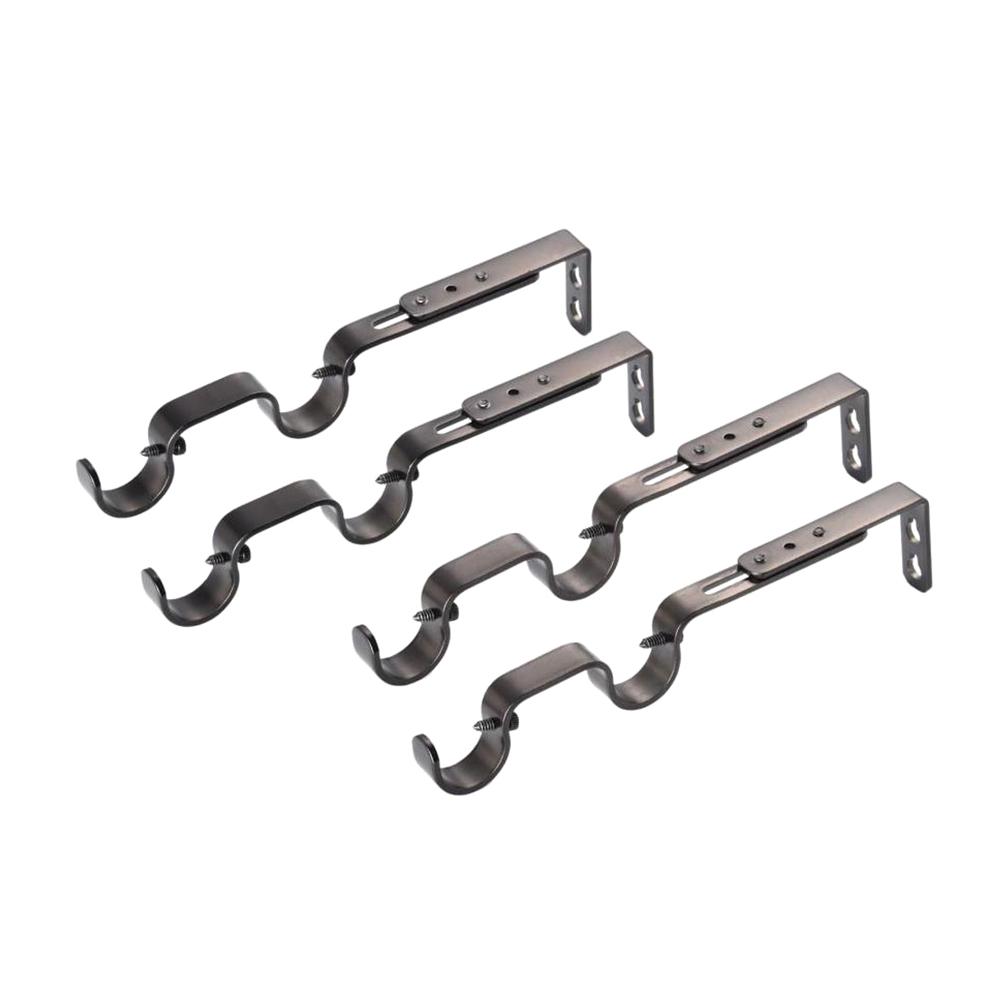 Lumi Curtain Rod Brackets Curtain Hardware The Home Depot