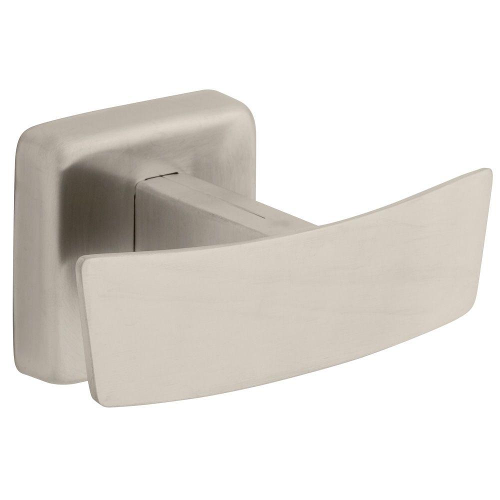 Franklin Brass Century Double Towel Hook in Satin Stainless5502SF The Home Depot