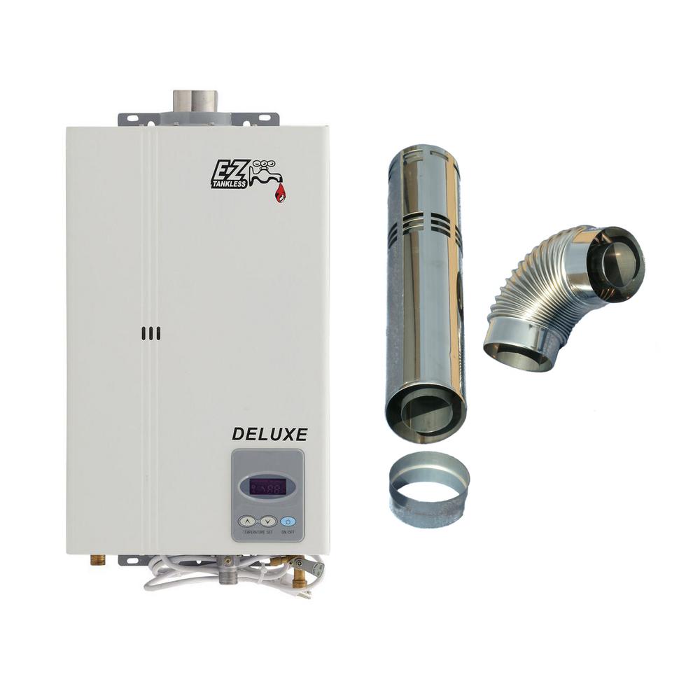 EZ Tankless Deluxe On Demand 4 4 GPM 85 000 BTU Natural Gas Tankless 