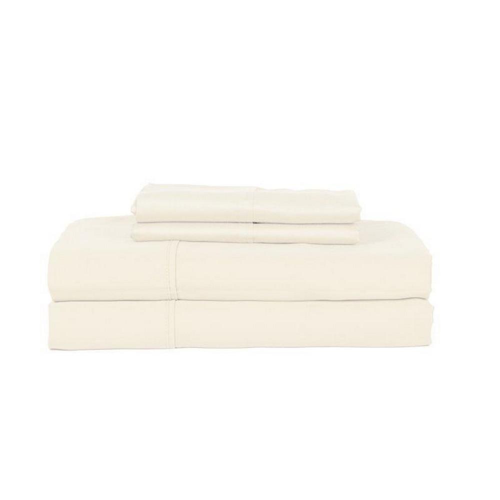 Royal Sateen T-1000 Luxury Cotton Rich Queen Blue 4-pc Sheet Set