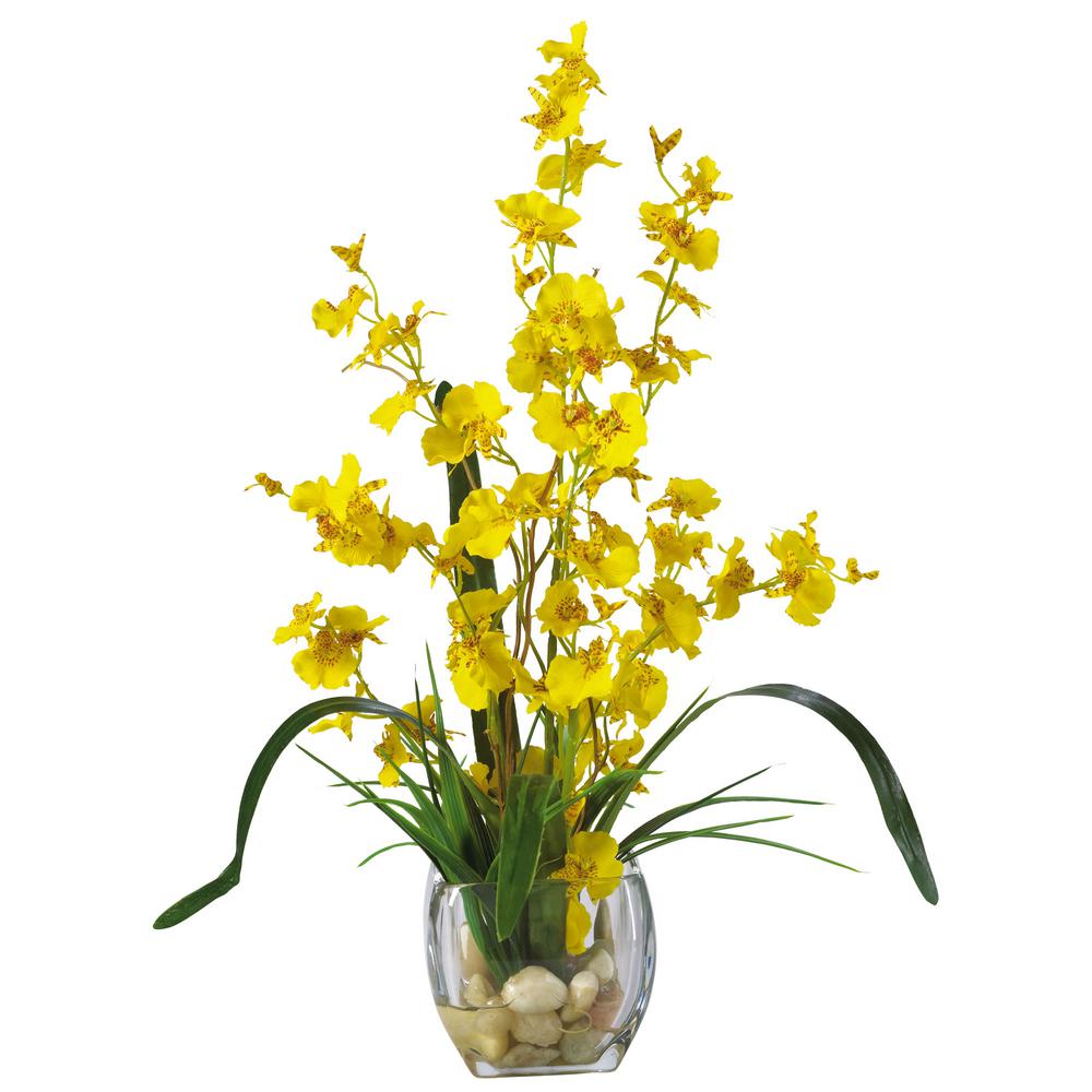 yellow silk flower arrangements