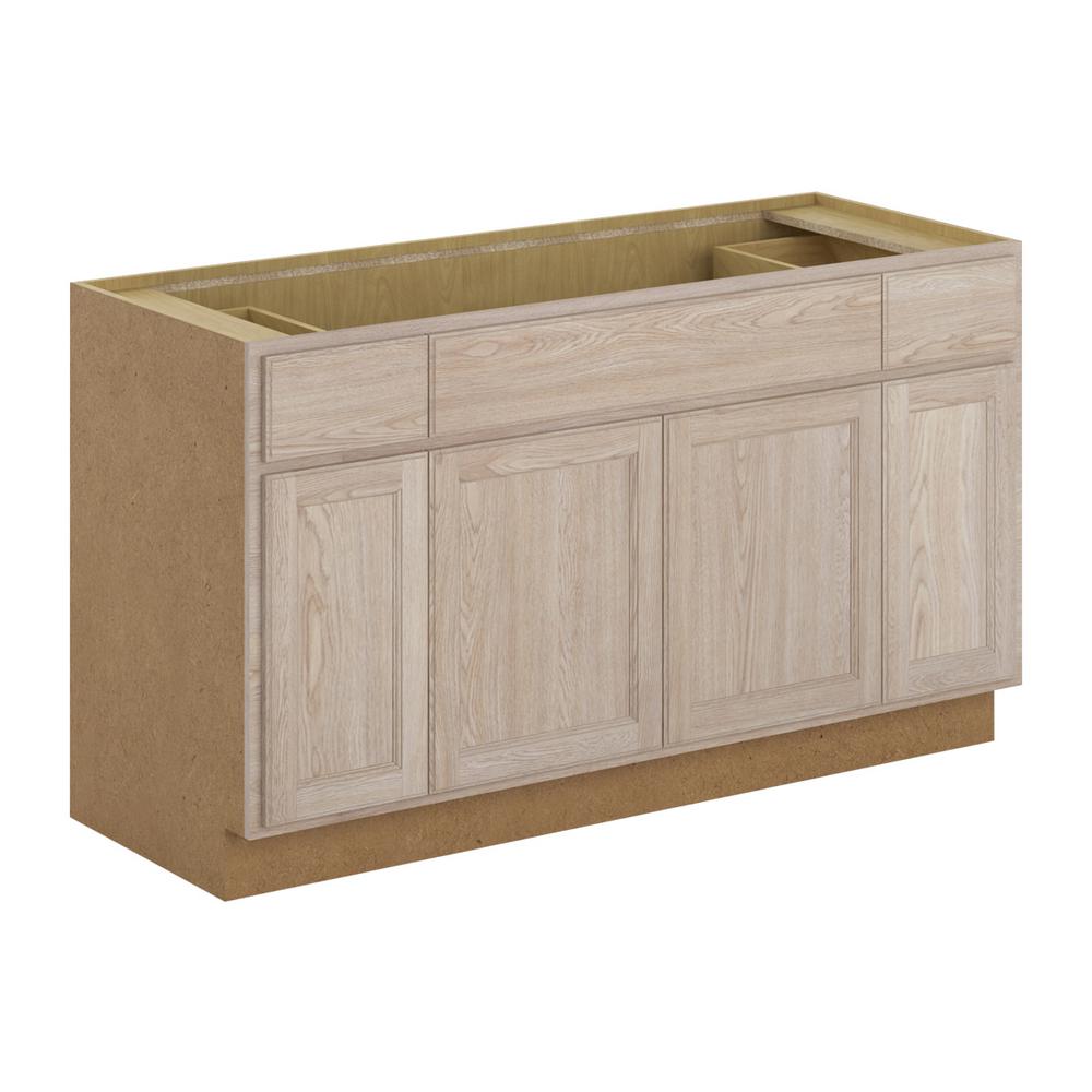 Hampton Bay Stratford Assembled 60x34 5x24 In Sink Base Cabinet