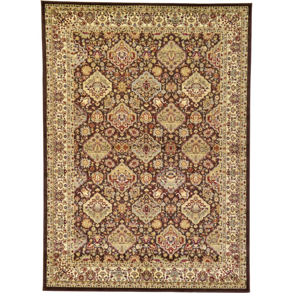 Unique Loom Voyage Colonial Brown 7 0 X 10 Area Rug 3118194 Voyage Colonial Brown 7 0 X 10 Area Rug