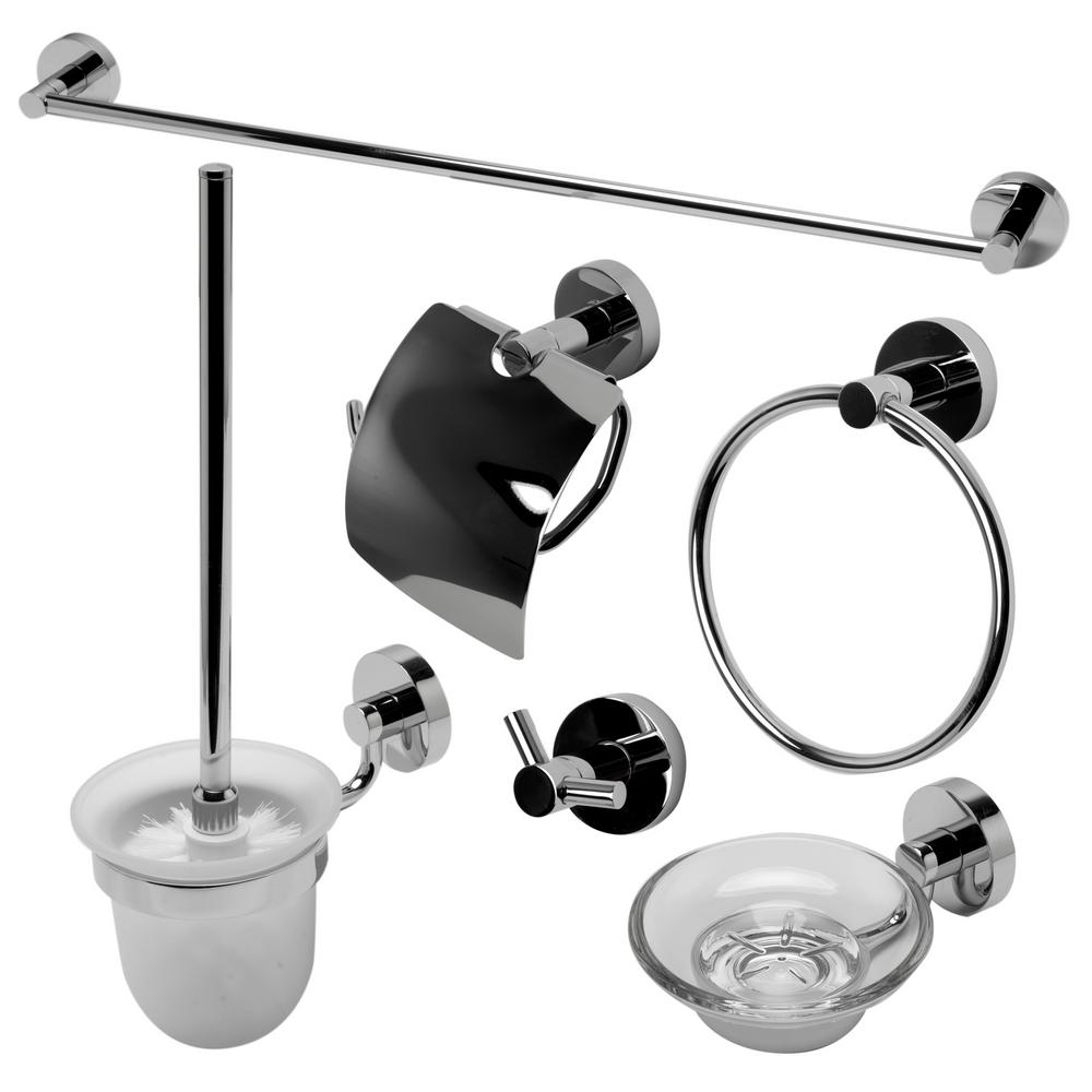 ALFI BRAND 6-Piece Bath Hardware Set in Polished Chrome by ALFI BRAND