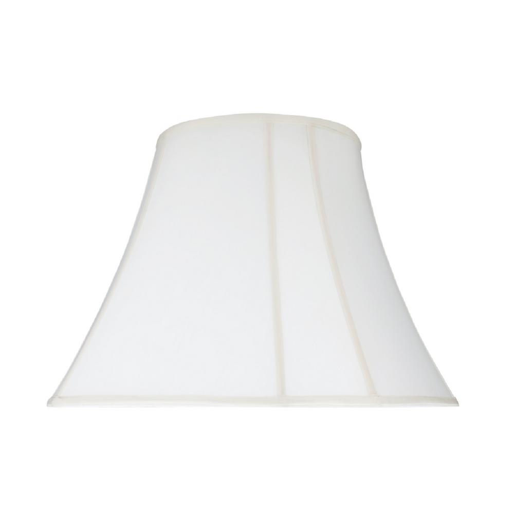 Lamp Shades Lamps The Home Depot Off White Bell Curve Corner Lamp Shade