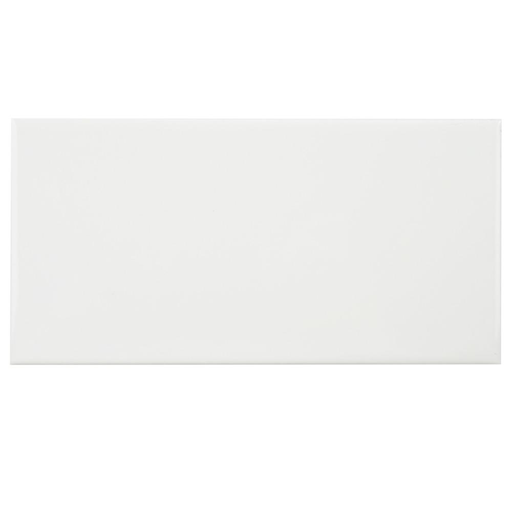 Ceramic Tile The Home Depot Park Slope Subway Glossy White
