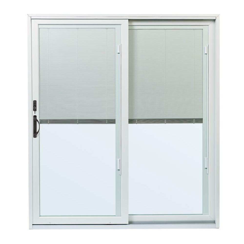 Mp Doors 72 In X 80 In Smooth White Right Hand Composite Sliding