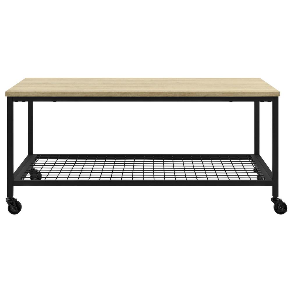 Coffee Table Casters Oak Tables Accent The North Point Golden Oak Coffee Table