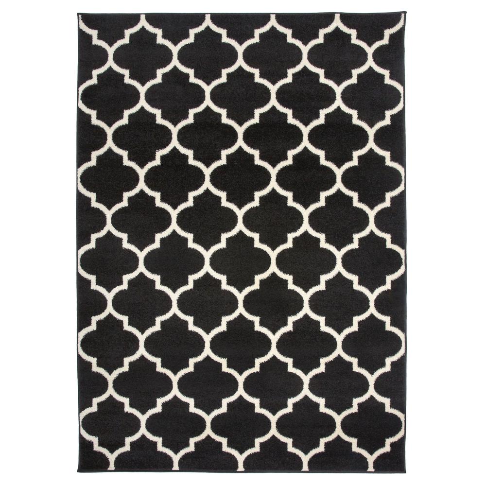 World Rug Gallery Contemporary Modern Moroccan Trellis 2 X 3 World Rug Gallery Contemporary Modern Moroccan Trellis 2 X 3 Black 962black2x3 The Home Depot