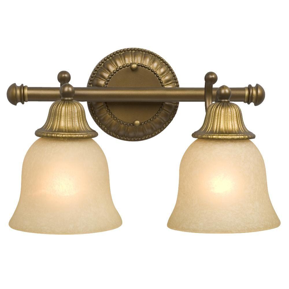 Filament Design Negron Light Parisian Antique Brass Incandescent Bath Vanity Light CLI