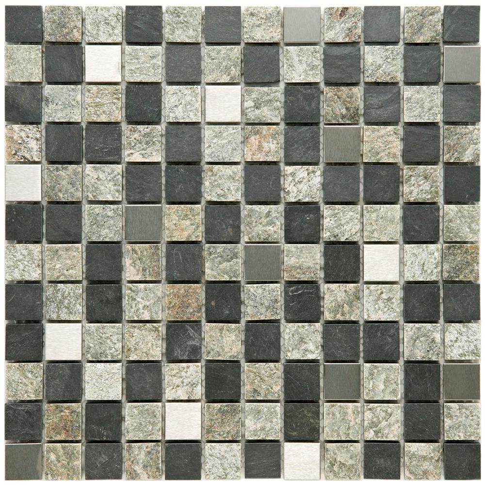 Merola Tile  Granito  Alloy Verde 12 in x 12 in x 8 mm 