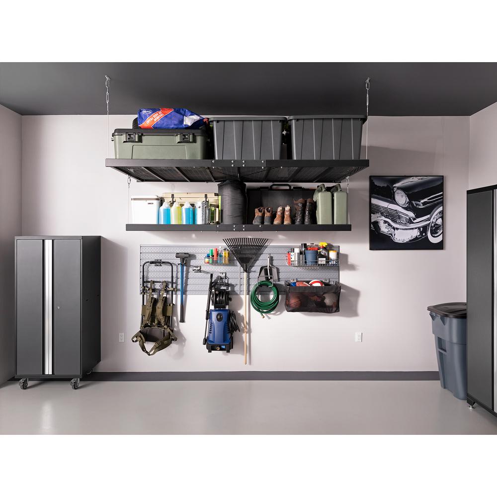 Newage Products Pro Series 184 In W X 85 25 In H X 24 In D 18 Gauge Steel Garage Cabinet Set In Gray 10 Piece 52099 The Home Depot