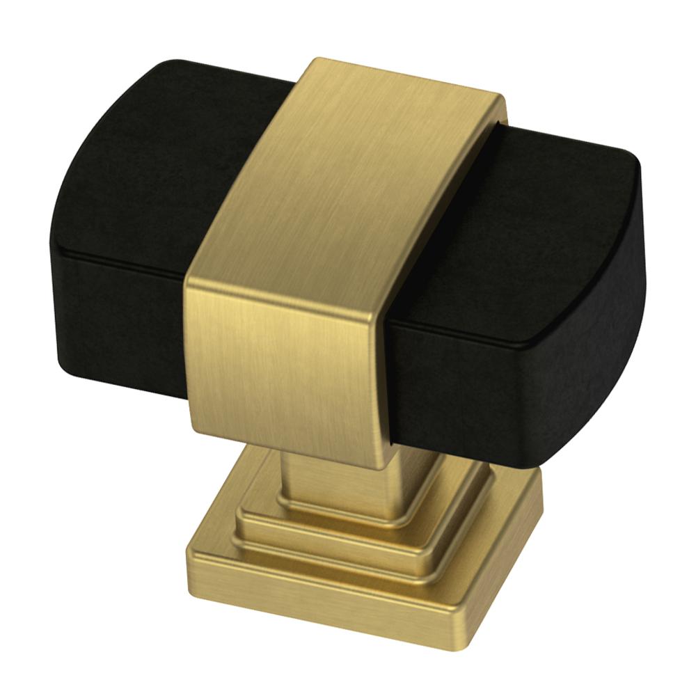 Liberty Wrapped Square 1 3 16 In 30mm Brushed Brass And Matte