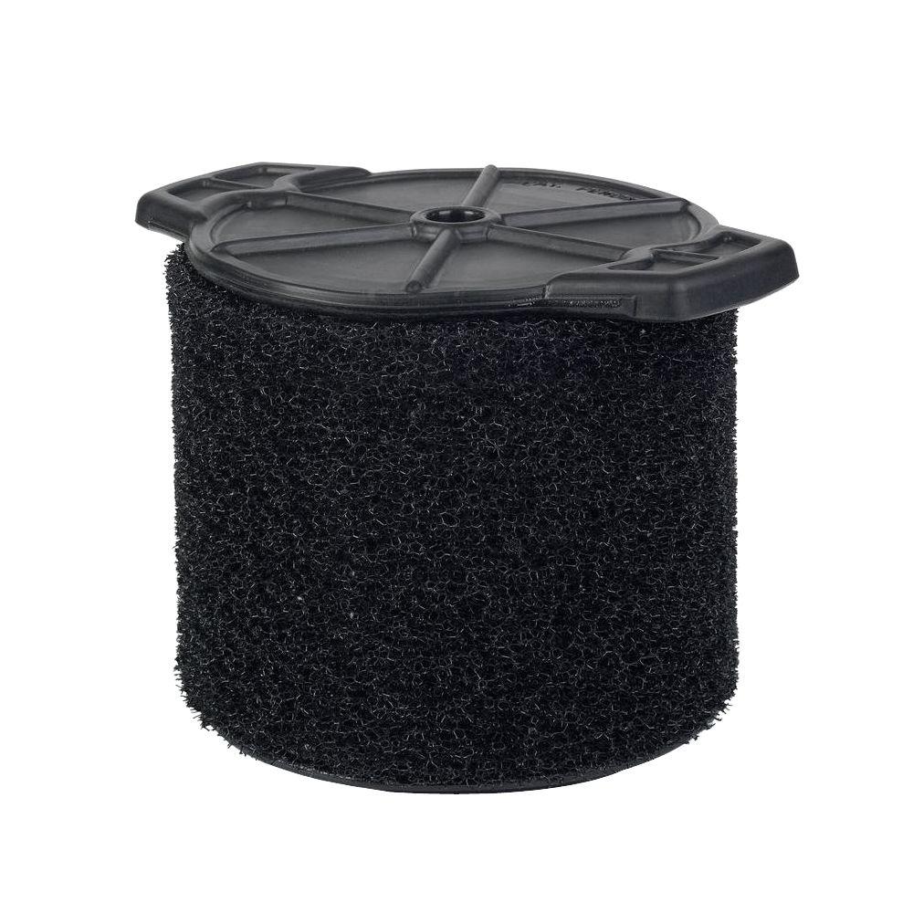 RIDGID Wet Debris Application, Foam Wet Dry Vacuum Shop Vac Filter for Most 3-4.5 Gallon  Shop Vacs (4-Pack)