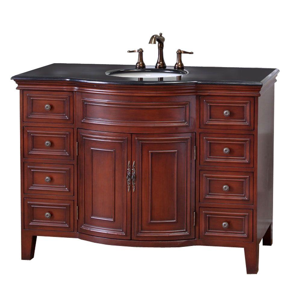 Bellaterra Home Classic 48 in. W x 36 in. H Single Vanity in Light