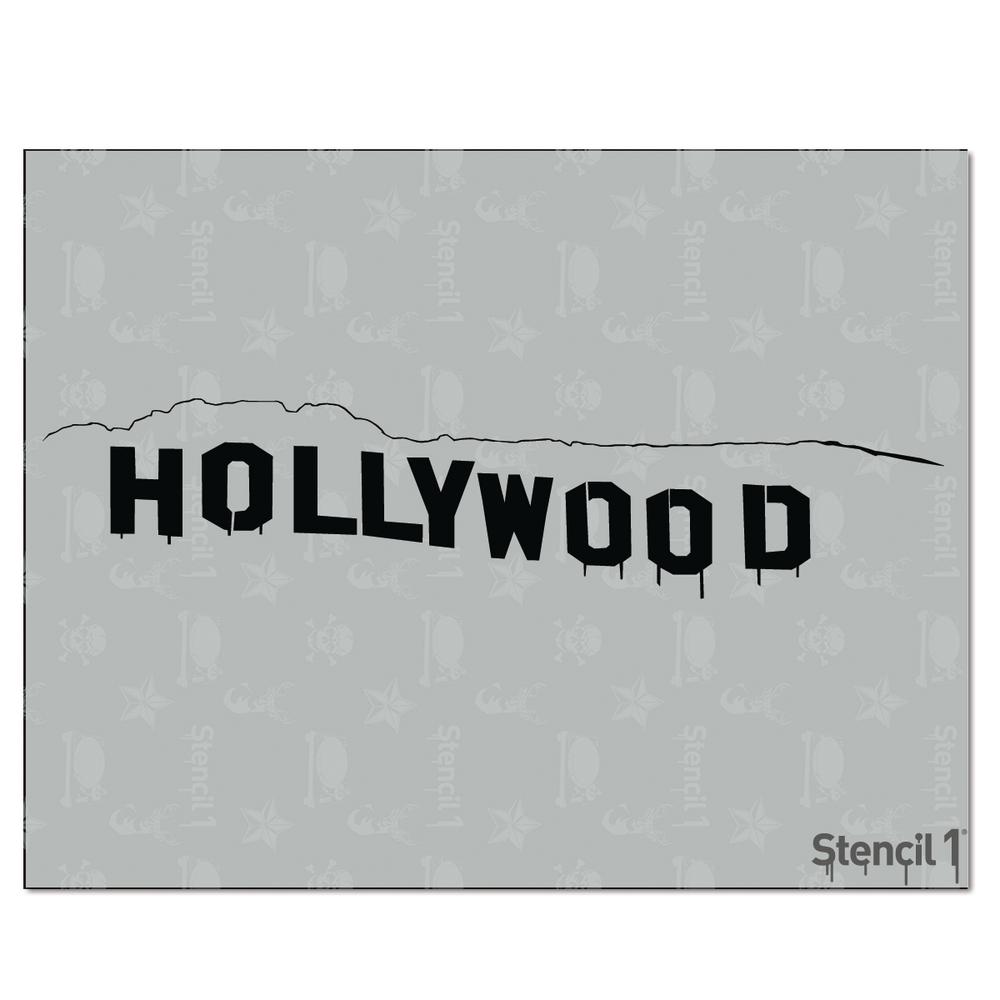 Stencil1 Hollywood Sign Stencil-S1_01_23 - The Home Depot